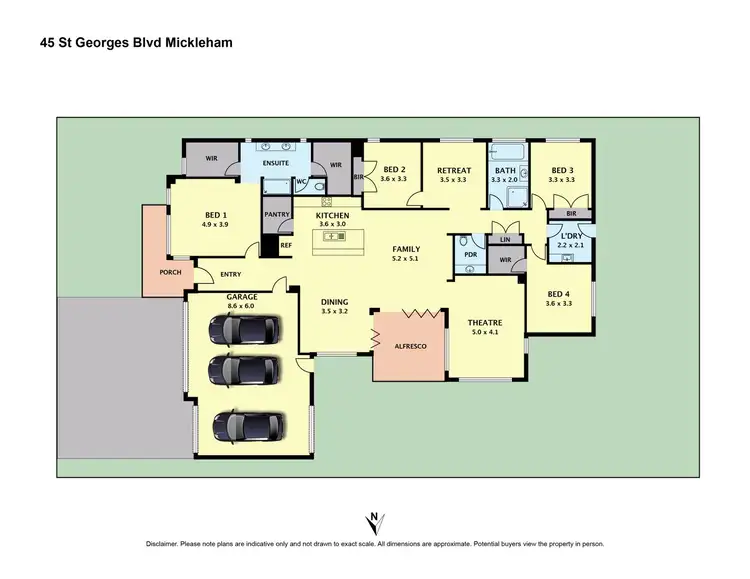 Floorplan of Homely house listing, 45 St Georges Boulevard, Mickleham VIC 3064