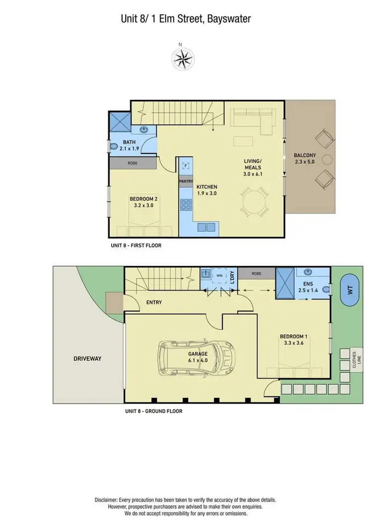 Floorplan of Homely townhouse listing, 8/1 Elm Street, Bayswater VIC 3153