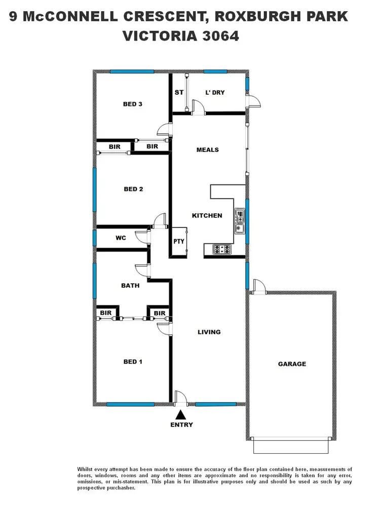 Floorplan of Homely house listing, 9 McConnell Crescent, Roxburgh Park VIC 3064