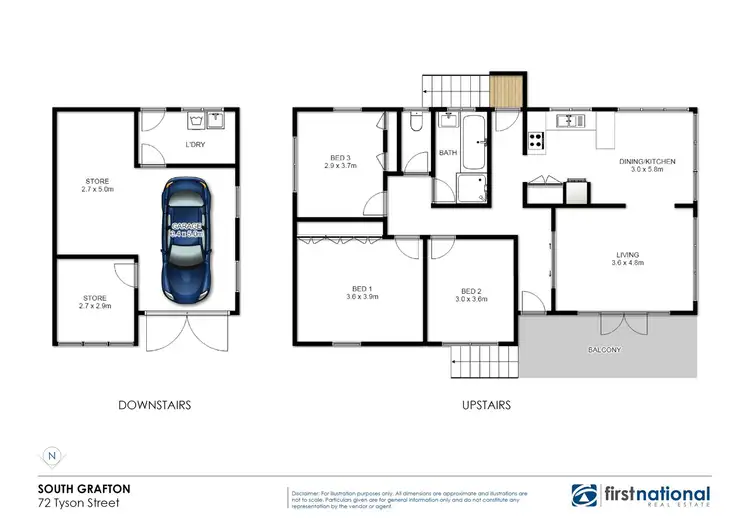 Floorplan of Homely house listing, 72 Tyson Street, South Grafton NSW 2460