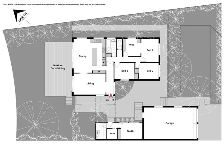 Floorplan of Homely house listing, 13 Colebatch Place, Curtin ACT 2605