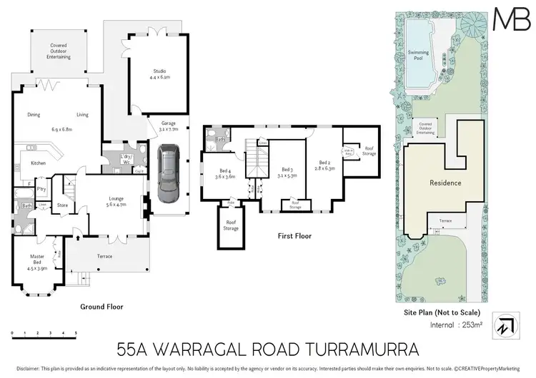 Floorplan of Homely house listing, 55A Warragal Road, Turramurra NSW 2074