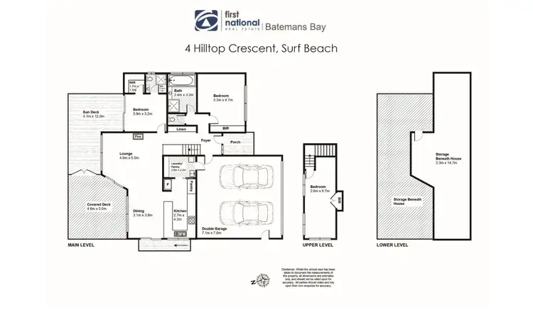 Floorplan of Homely house listing, 4 Hilltop Crescent, Surf Beach NSW 2536