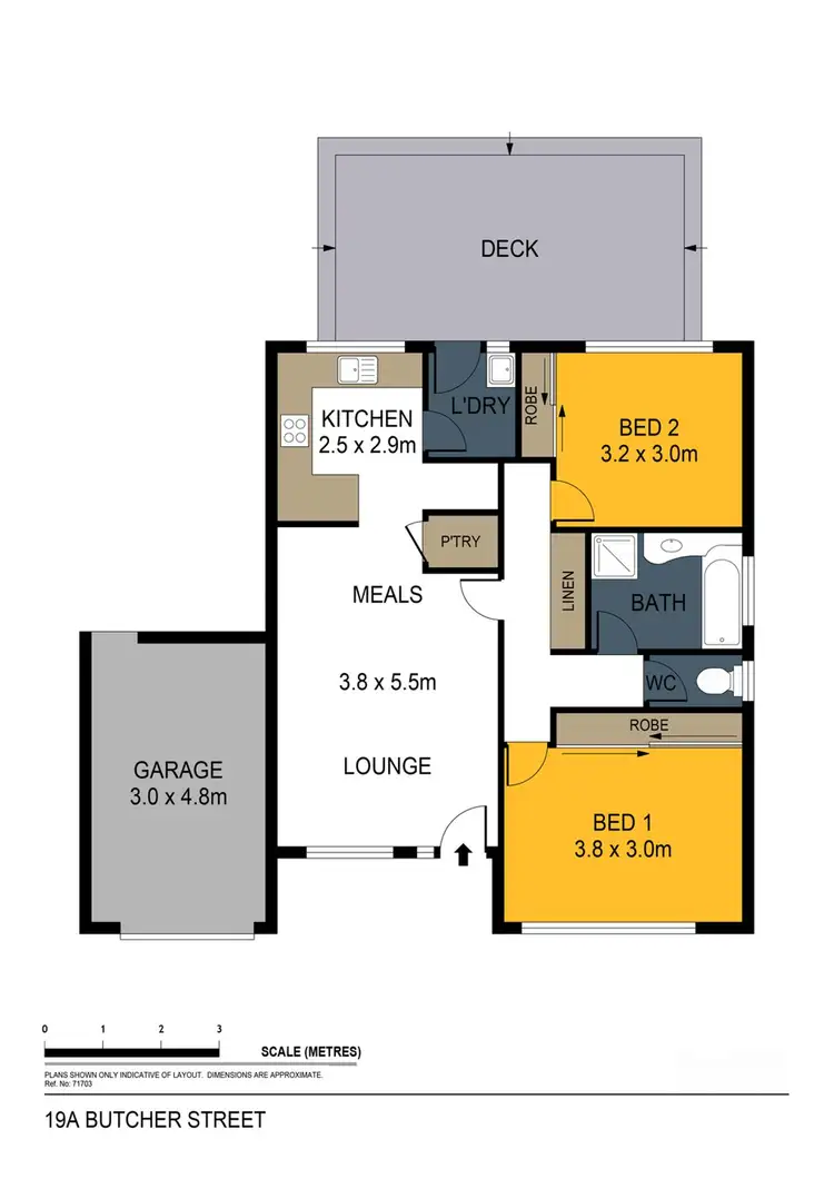 Floorplan of Homely house listing, 19A Butcher Street, Strathdale VIC 3550