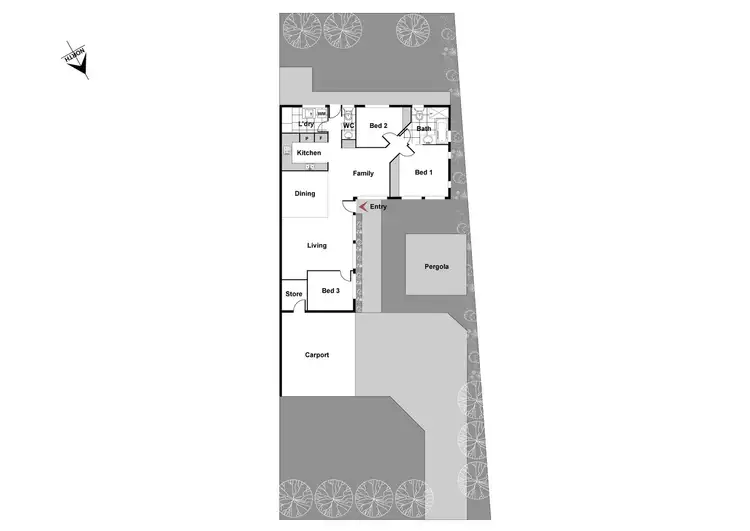 Floorplan of Homely townhouse listing, 2 Logue Place, Stirling ACT 2611