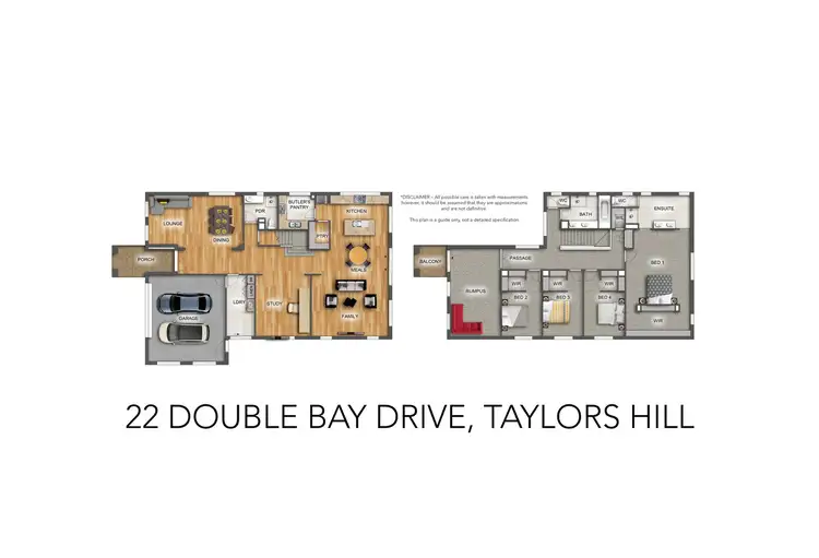 Floorplan of Homely house listing, 22 Double Bay Drive, Taylors Hill VIC 3037
