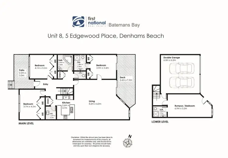Floorplan of Homely unit listing, 8/5 Edgewood Place, Denhams Beach NSW 2536