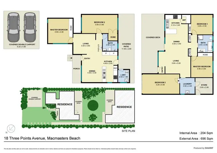 Floorplan of Homely house listing, 18 Three Points Avenue, Macmasters Beach NSW 2251
