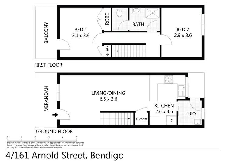 Floorplan of Homely house listing, 4/161 Arnold Street, Bendigo VIC 3550