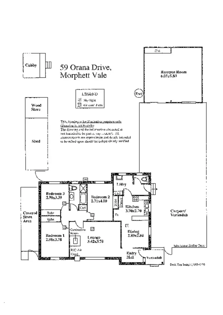 Floorplan of Homely house listing, 59 Orana Drive, Morphett Vale SA 5162