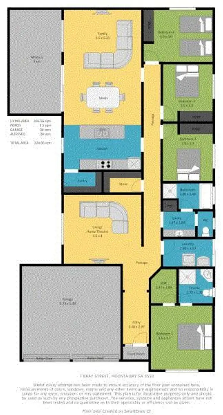 Floorplan of Homely house listing, 7 Bray Street, Moonta Bay SA 5558