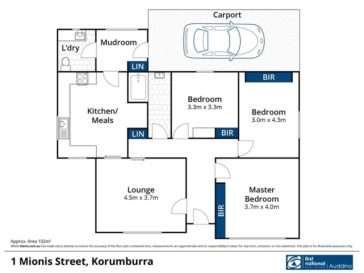 Floorplan of Homely house listing, 1 Mionis Road, Korumburra VIC 3950
