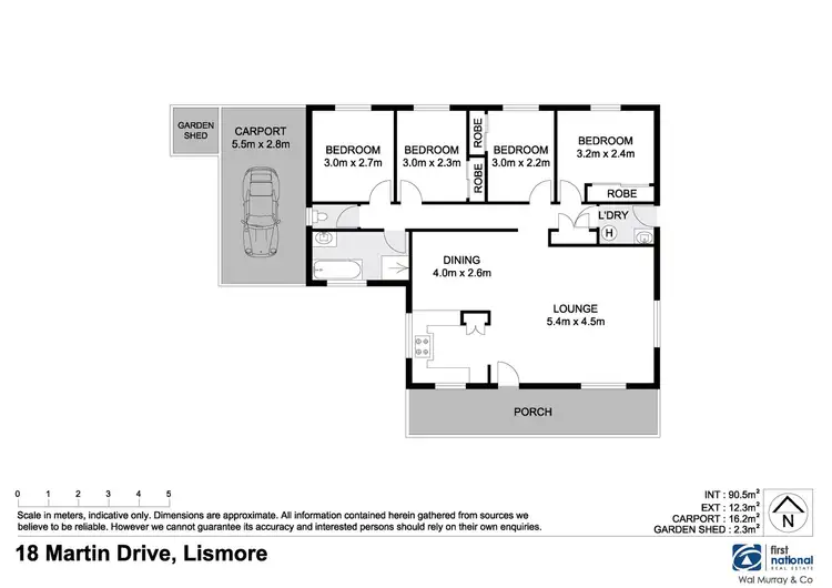 Floorplan of Homely house listing, 18 Martin Drive, East Lismore NSW 2480