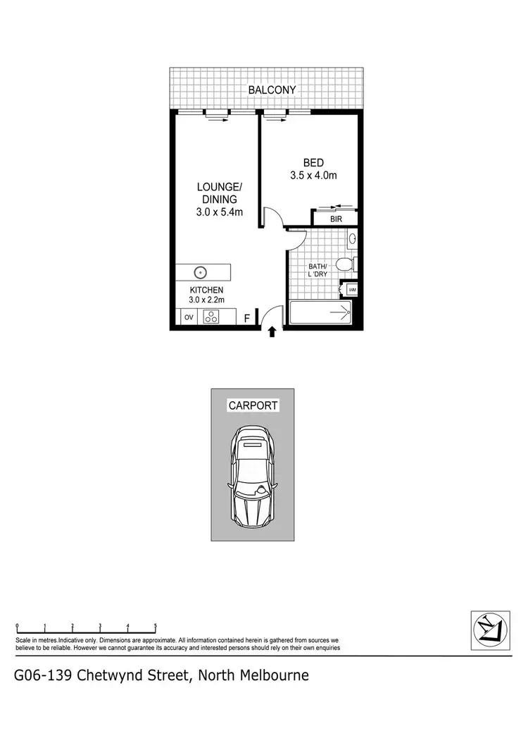 Floorplan of Homely apartment listing, G6/139 Chetwynd Street, North Melbourne VIC 3051
