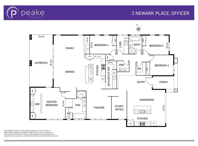 Floorplan of Homely house listing, 2 Newark Place, Officer VIC 3809