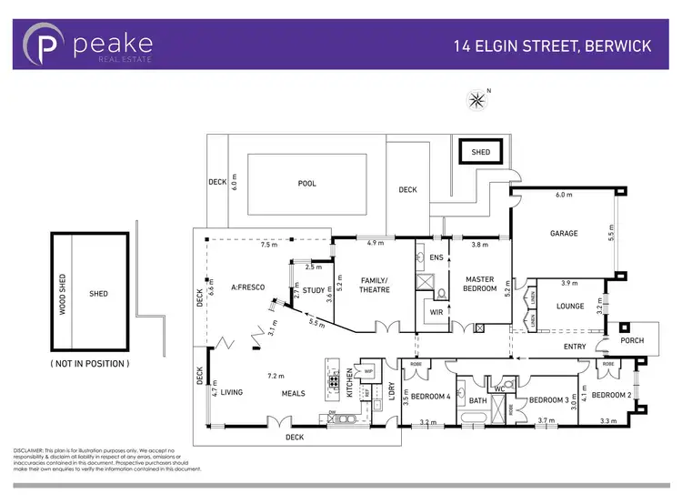 Floorplan of Homely house listing, 14 Elgin Street, Berwick VIC 3806