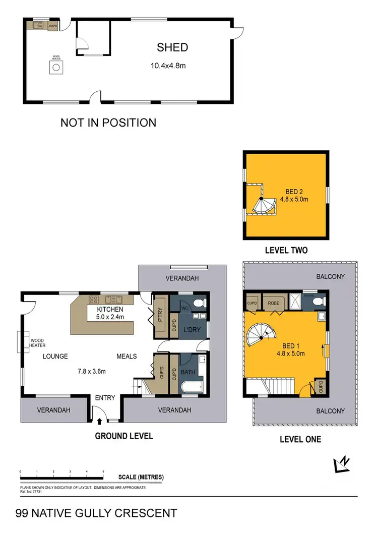 Floorplan of Homely house listing, 99 Native Gully Crescent, Eppalock VIC 3551