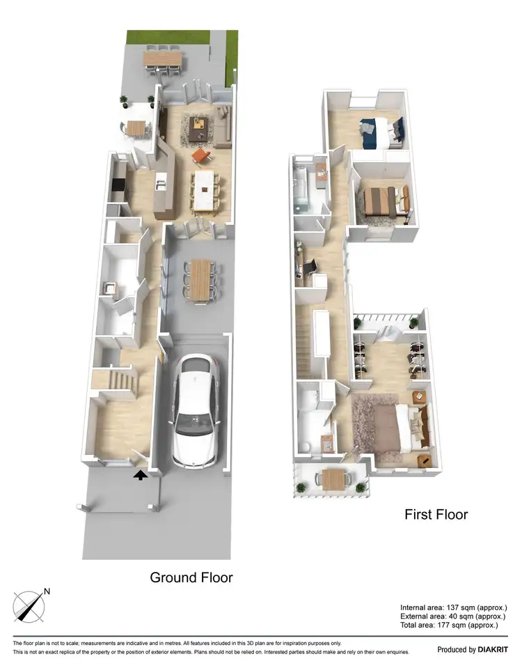 Floorplan of Homely house listing, 44 Francis Lane, Kensington VIC 3031