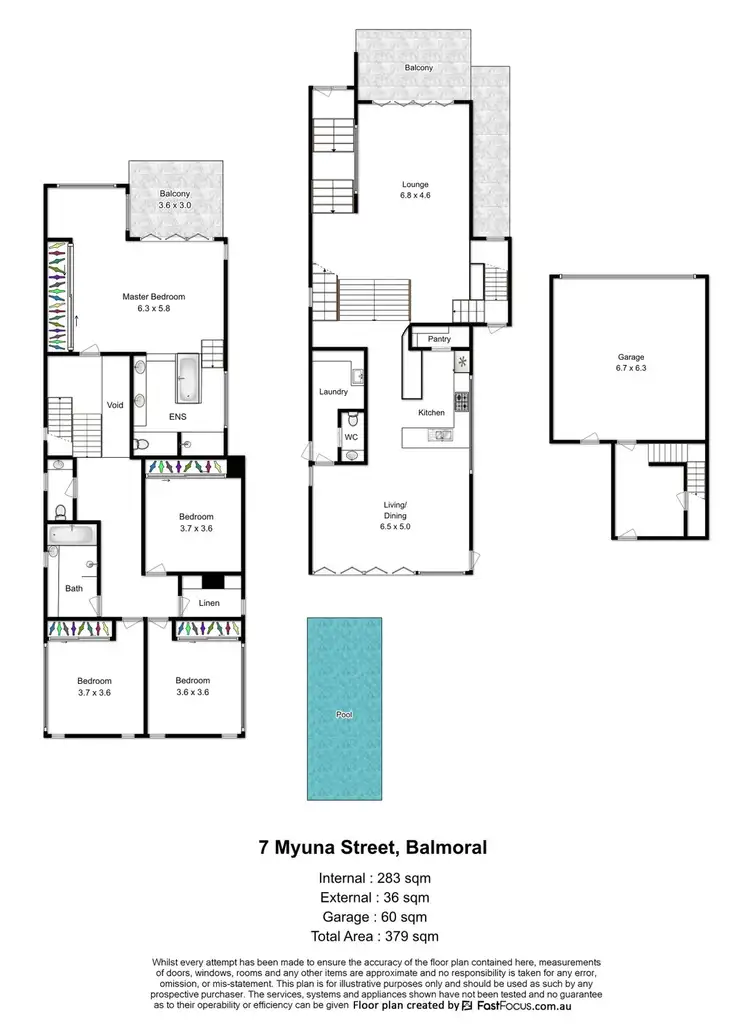 Floorplan of Homely house listing, 7 Myuna Street, Balmoral QLD 4171