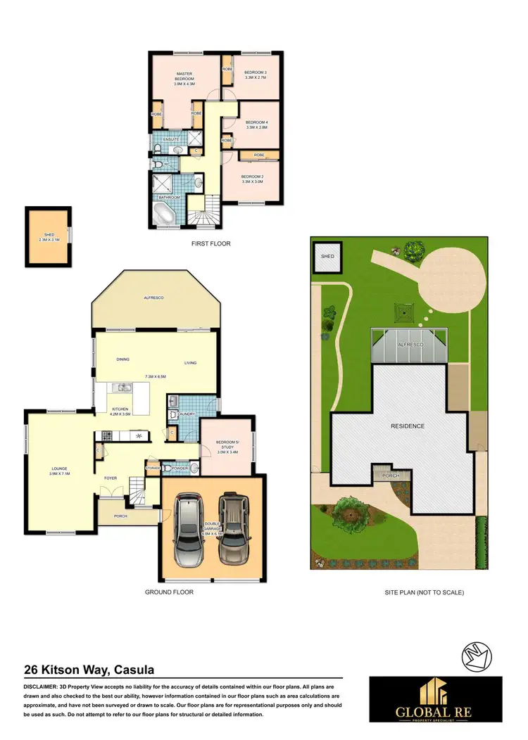 Floorplan of Homely house listing, 26 Kitson Way, Casula NSW 2170