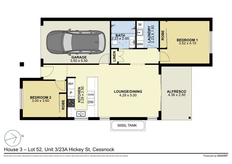 Floorplan of Homely house listing, 3/23A Hickey Street, Cessnock NSW 2325