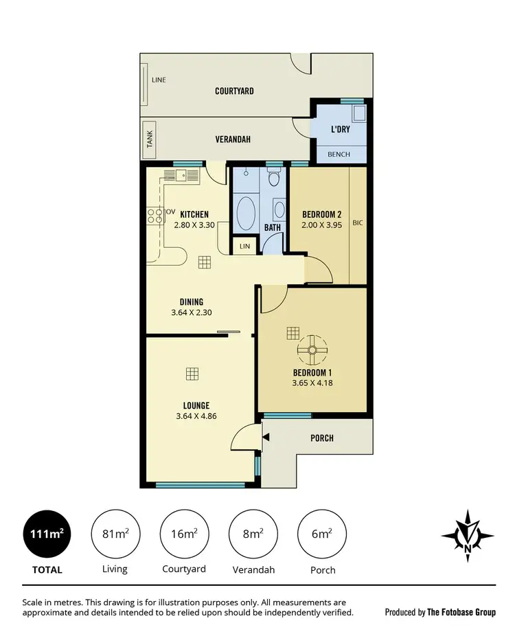Floorplan of Homely unit listing, 4/26 Partridge Street, Glenelg SA 5045