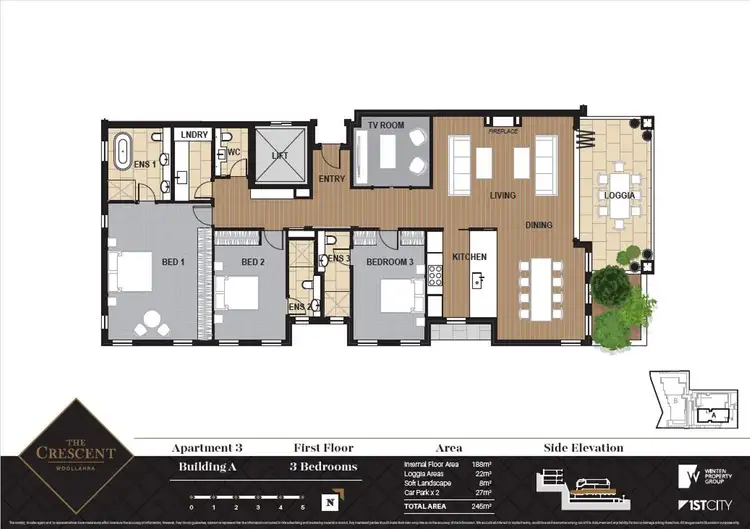 Floorplan of Homely apartment listing, 3/12 Wallaroy Crescent, Woollahra NSW 2025