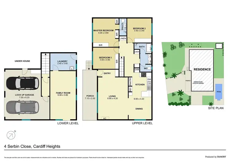 Floorplan of Homely house listing, 4 Serbin Close, Cardiff Heights NSW 2285