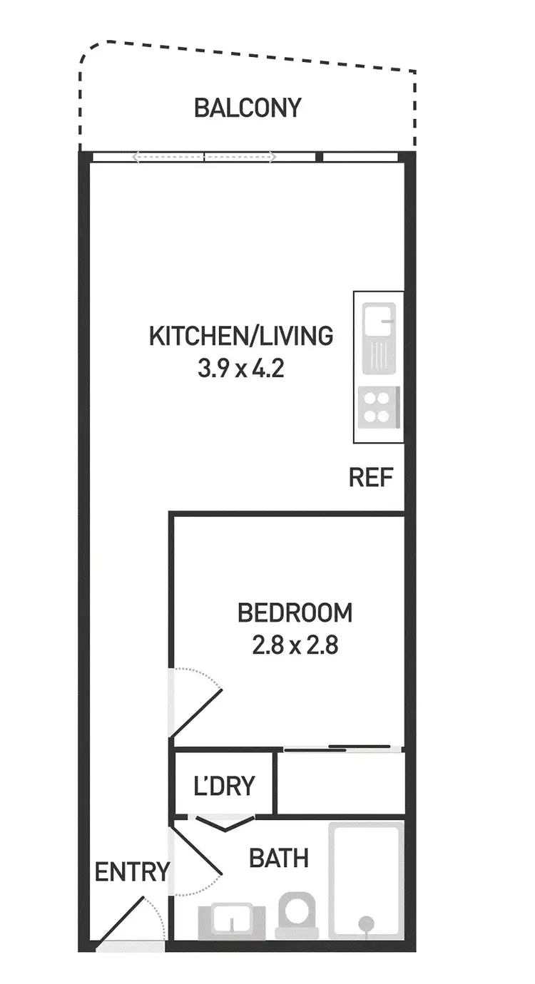 Floorplan of Homely apartment listing, 1602/176 Edward Street, Brunswick East VIC 3057