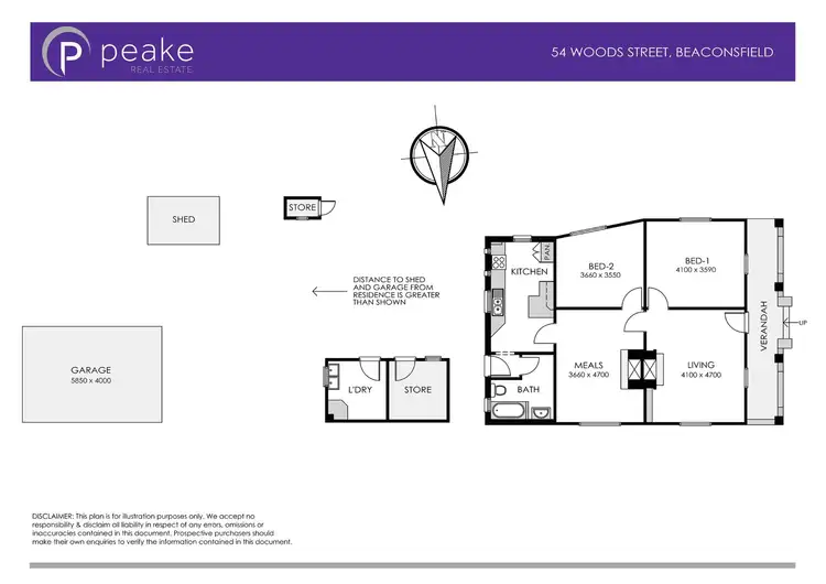 Floorplan of Homely house listing, 54 Woods Street, Beaconsfield VIC 3807