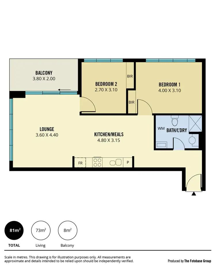 Floorplan of Homely apartment listing, 1116/160 Grote Street, Adelaide SA 5000
