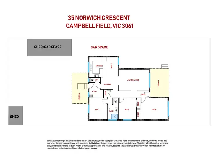 Floorplan of Homely house listing, 35 Norwich Crescent, Campbellfield VIC 3061