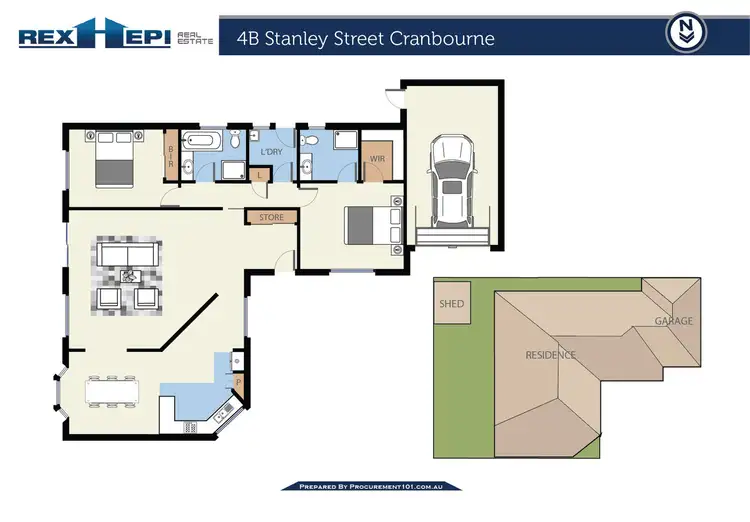 Floorplan of Homely unit listing, 4B Stanley Street, Cranbourne VIC 3977