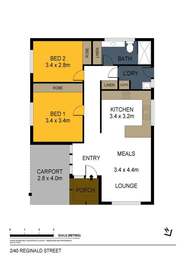 Floorplan of Homely house listing, 2/40 Reginald Street, Quarry Hill VIC 3550