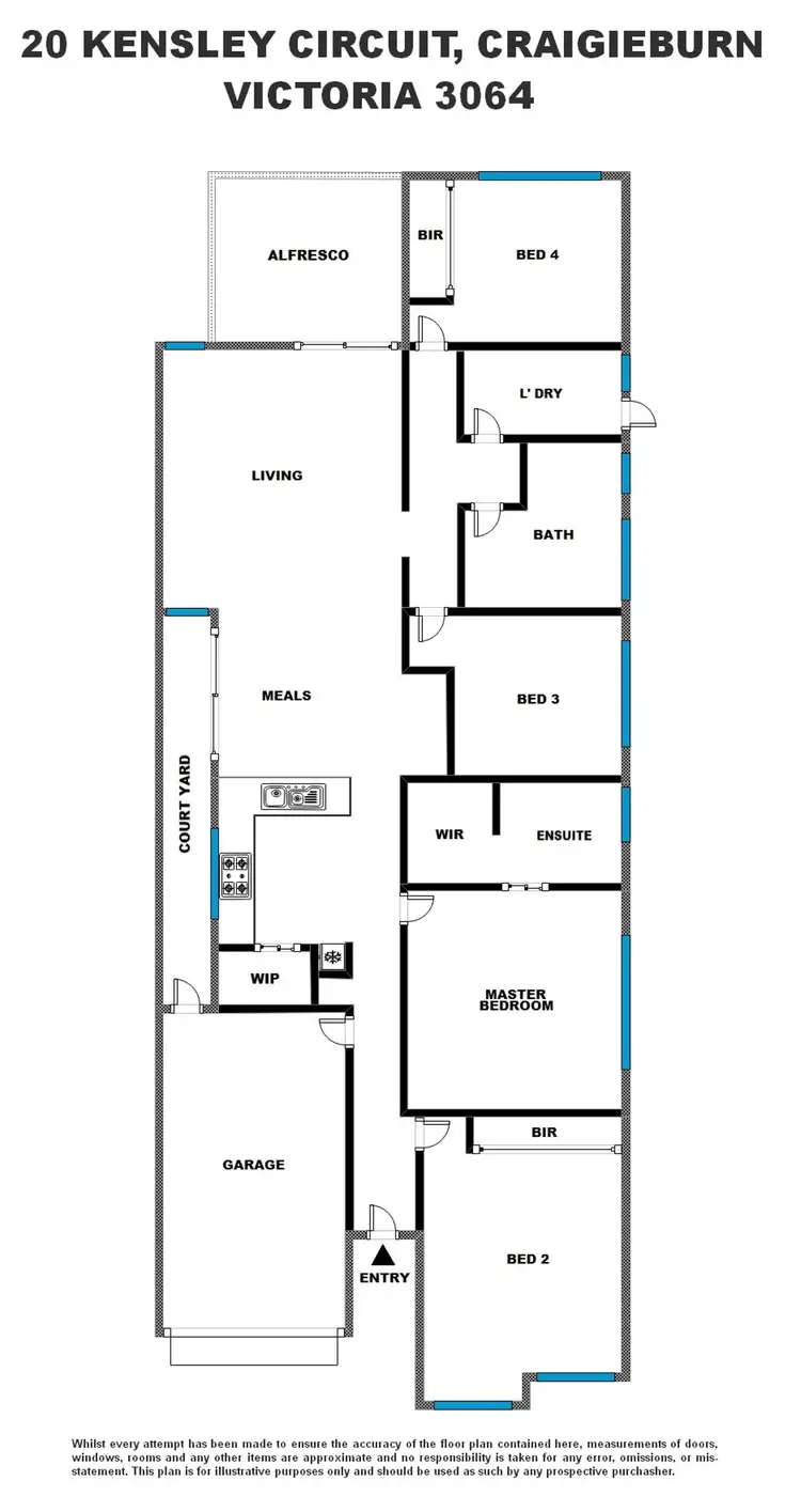 Floorplan of Homely house listing, 20 Kensley Circuit, Craigieburn VIC 3064