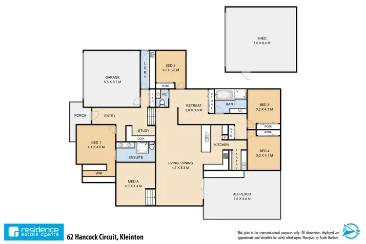 Floorplan of Homely house listing, 62 Hancock Circuit, Kleinton QLD 4352