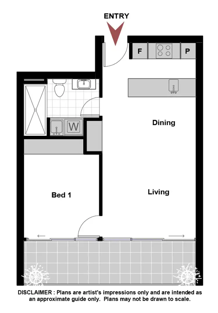 Floorplan of Homely apartment listing, 25/6 Trevillian Quay, Kingston ACT 2604