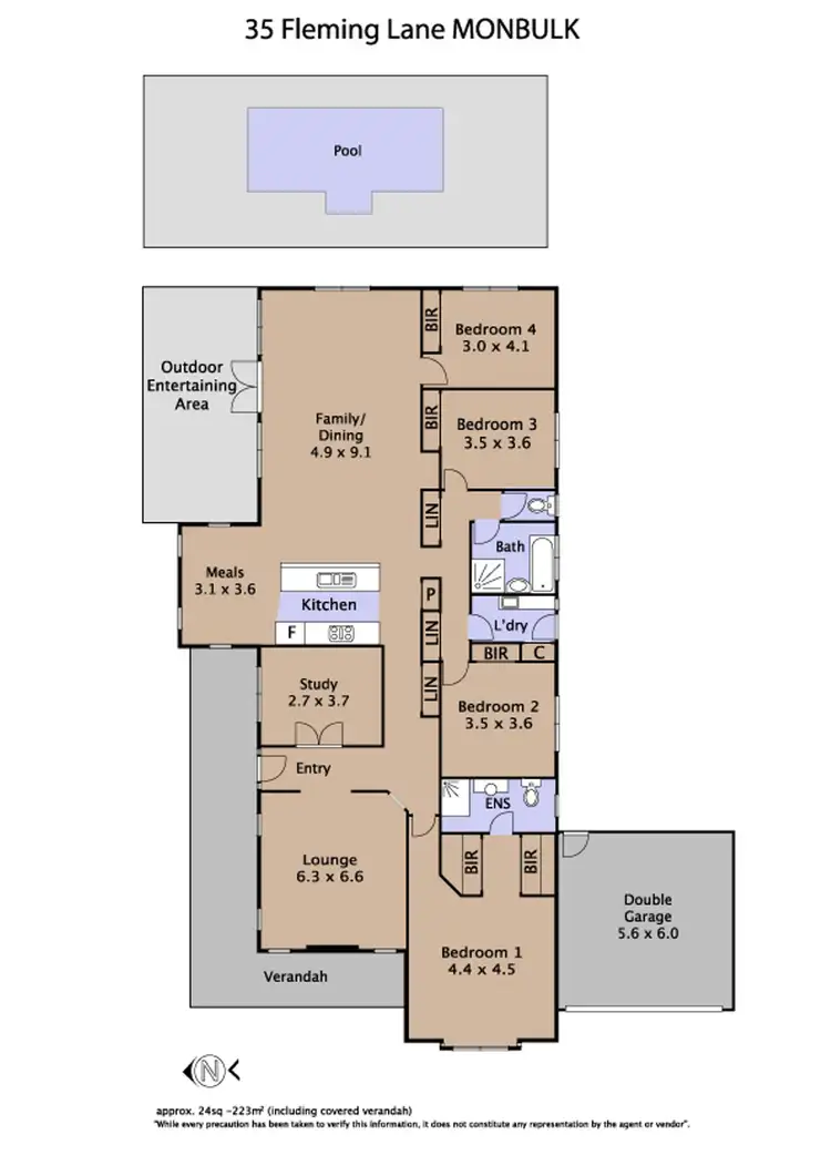 Floorplan of Homely house listing, 35 Fleming Lane, Monbulk VIC 3793