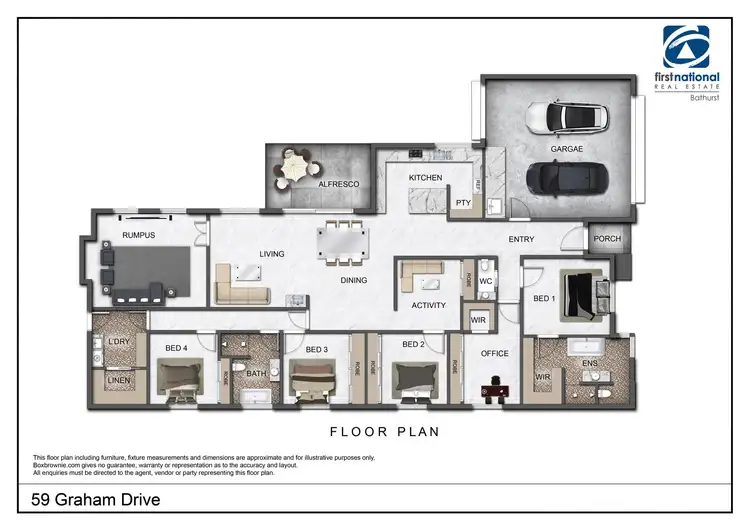Floorplan of Homely house listing, 59 Graham Drive, Kelso NSW 2795