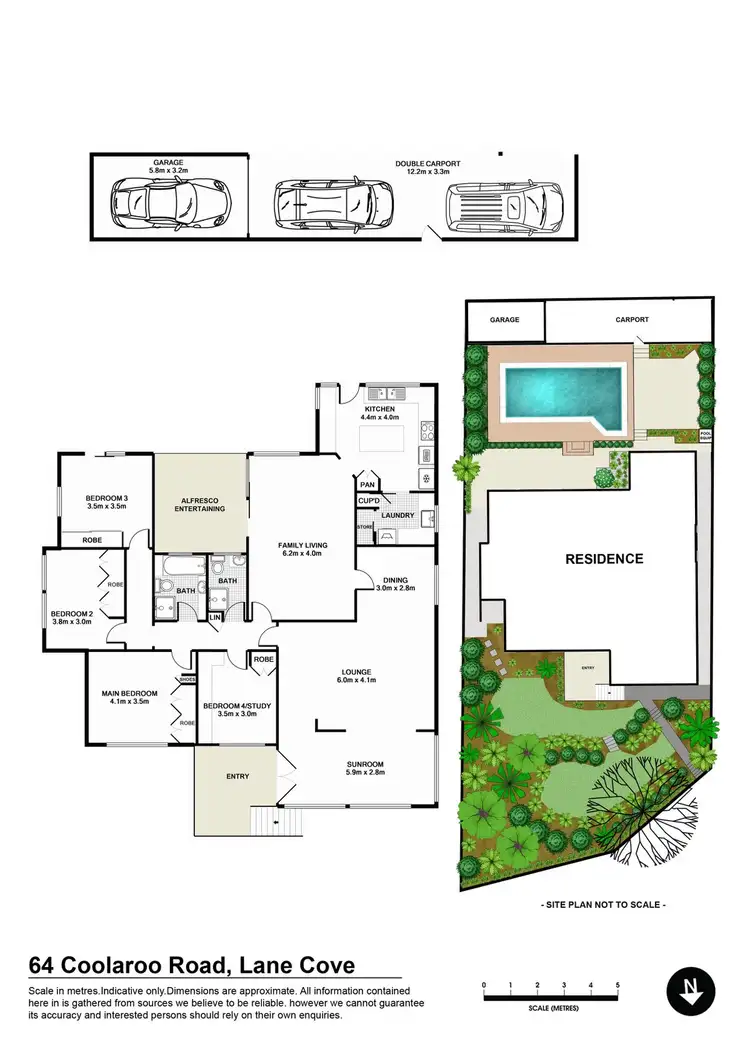 Floorplan of Homely house listing, 64 Coolaroo Road, Lane Cove NSW 2066