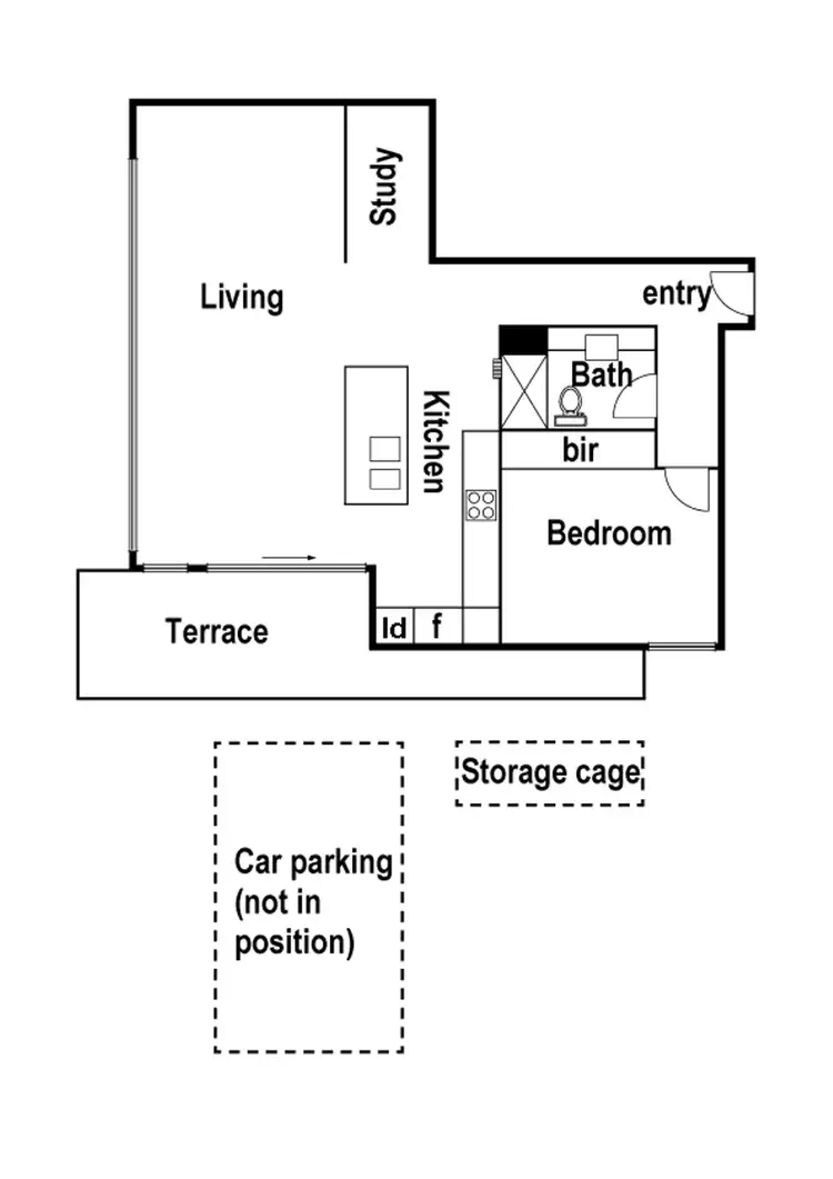 Floorplan of Homely apartment listing, 2/190 Mount Alexander Road, Travancore VIC 3032