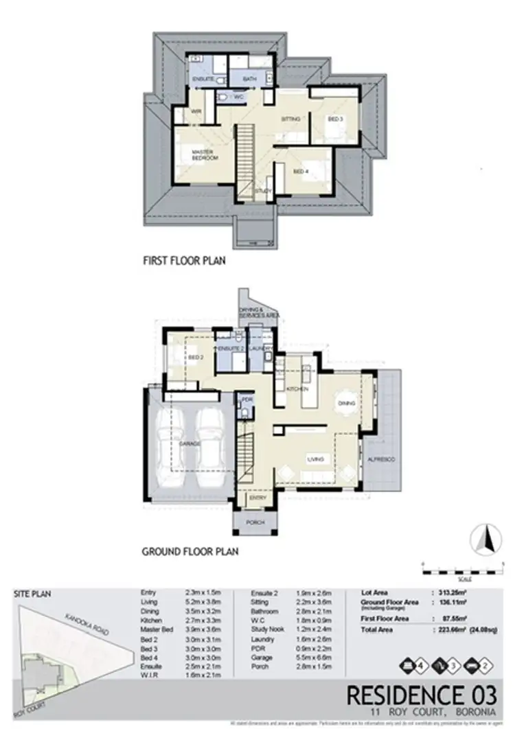 Floorplan of Homely townhouse listing, 11 Roy Court, Boronia VIC 3155