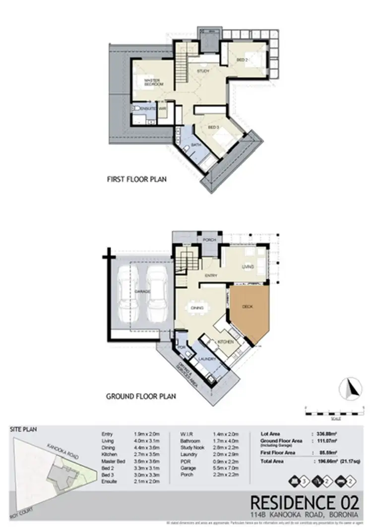 Floorplan of Homely townhouse listing, 114b Kanooka Road, Boronia VIC 3155