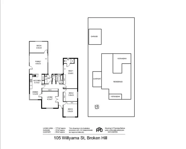 Floorplan of Homely house listing, 105 Willyama Street, Broken Hill NSW 2880