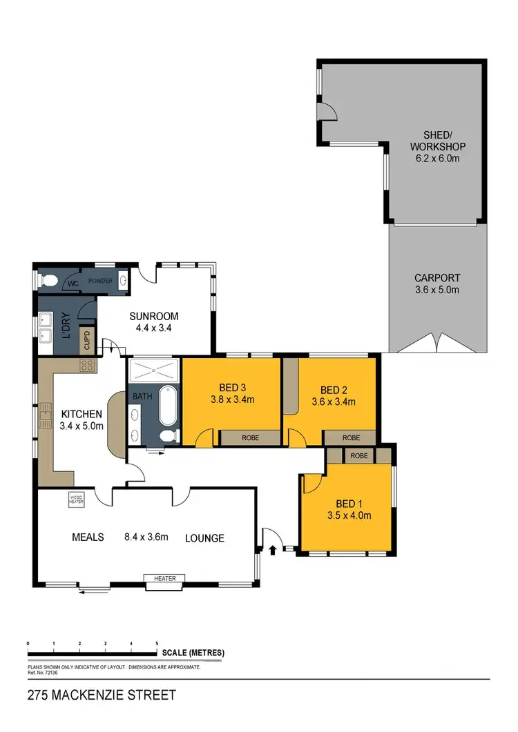 Floorplan of Homely house listing, 275 Mackenzie Street, Golden Square VIC 3555