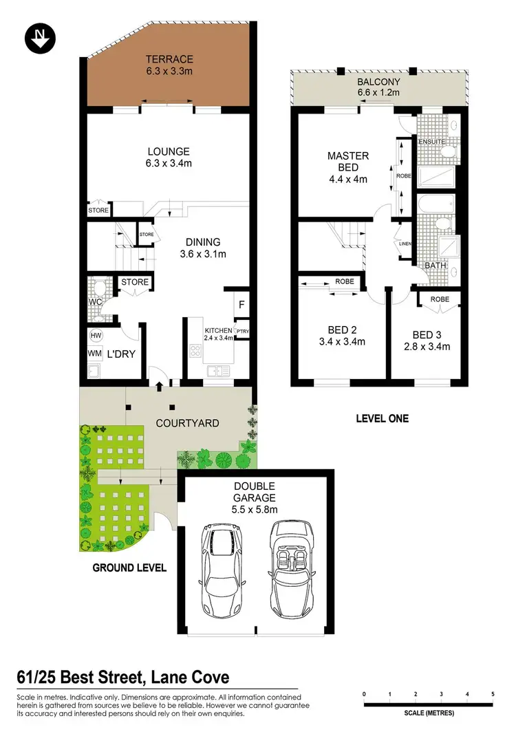 Floorplan of Homely townhouse listing, 61/25 Best Street, Lane Cove NSW 2066