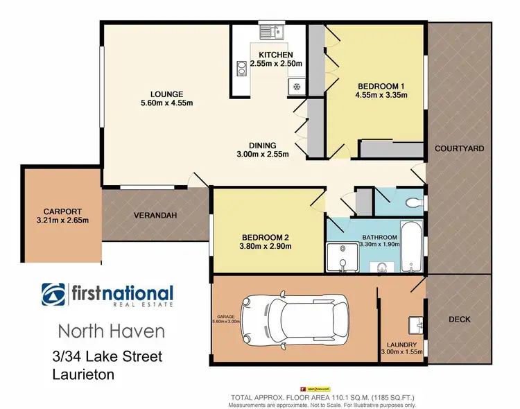 Floorplan of Homely villa listing, 3/34 Lake Street, Laurieton NSW 2443