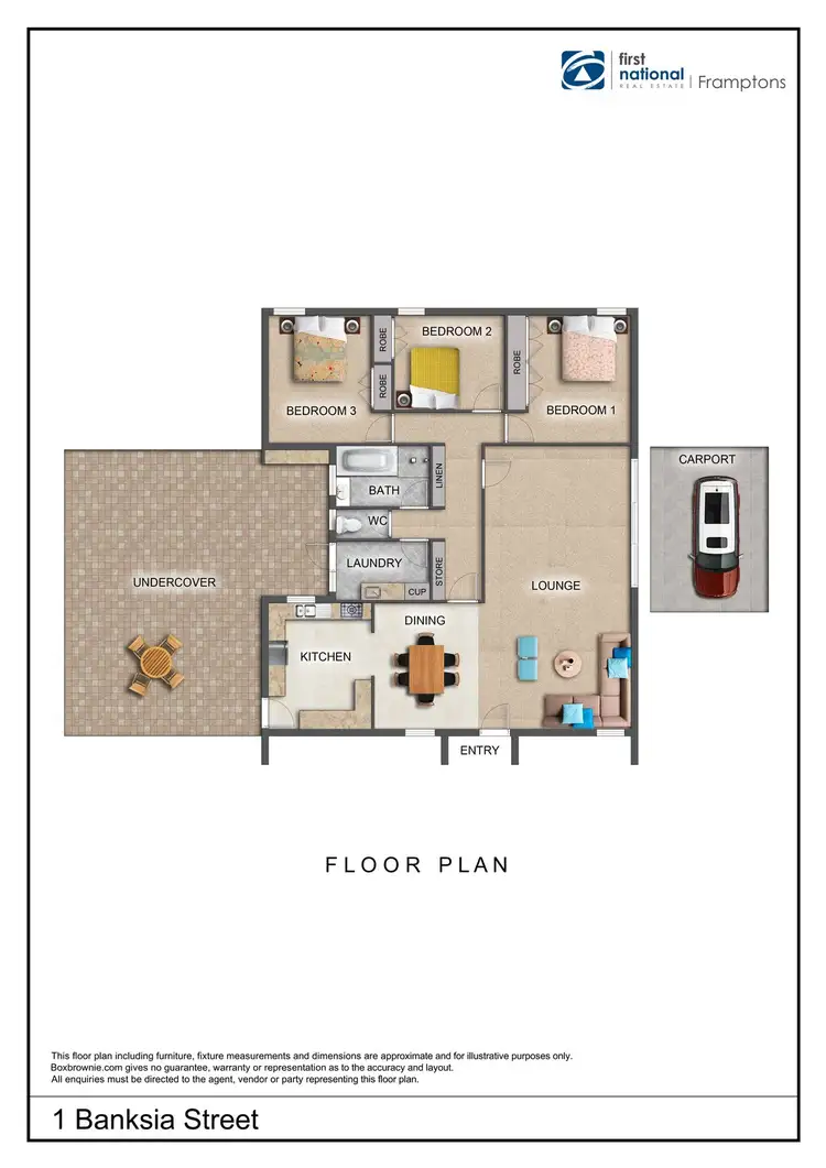 Floorplan of Homely house listing, 1 Banksia Street, East Side NT 870