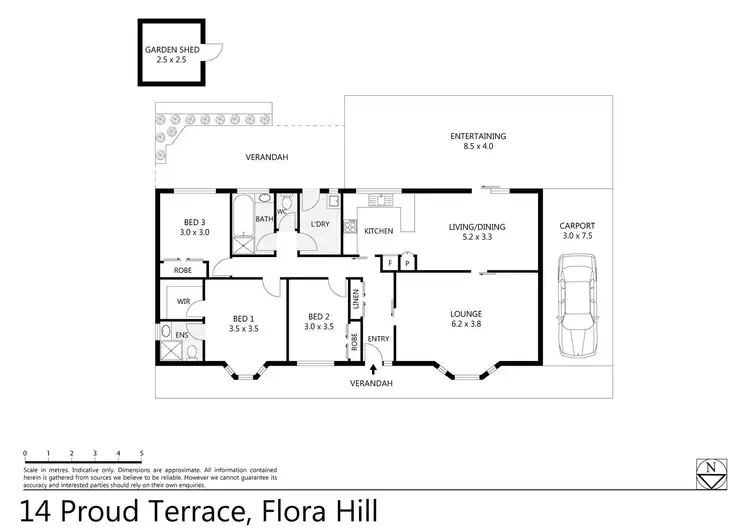 Floorplan of Homely house listing, 14 Proud Terrace, Flora Hill VIC 3550