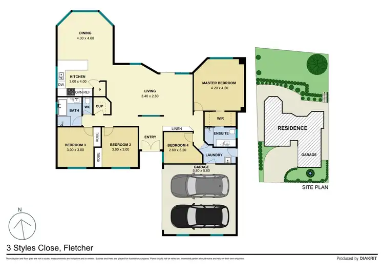 Floorplan of Homely house listing, 3 Styles Close, Fletcher NSW 2287